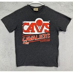 Hardwood Classics Shirt Adult Medium M Gray NBA Cleveland Cavaliers Tee Mens